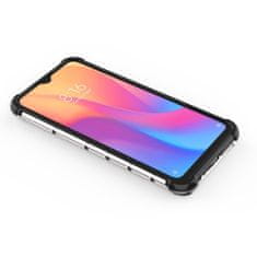 IZMAEL Honeycomb pancierové puzdro so silikónovým rámom pre Xiaomi Redmi 8/Redmi 8A - Transparentná KP10320