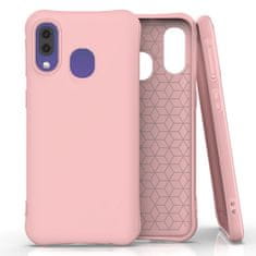 IZMAEL Silikonové púzdro Soft Color pre Samsung Galaxy A40 - Slabo Ružová KP10370