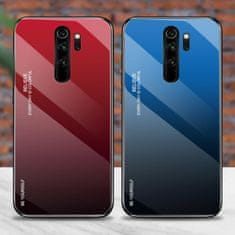 IZMAEL Puzdro Gradient Glass pre Xiaomi Redmi Note 8 Pro - Čierna/Červená KP10455