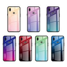 IZMAEL Puzdro Gradient Glass pre Huawei P30 Pro - Čierna/Červená KP10446