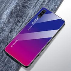 IZMAEL Puzdro Gradient Glass pre Samsung Galaxy A70 - Čierna/Modrá KP10464