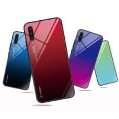 IZMAEL Puzdro Gradient Glass pre Samsung Galaxy A70 - Čierna/Modrá KP10464