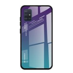 IZMAEL Puzdro Gradient Glass pre Samsung Galaxy A51 - Modrá KP10487