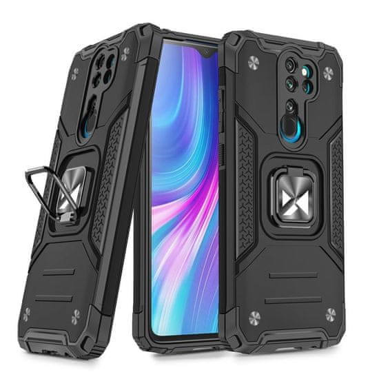 WOZINSKY Puzdro Wozinsky Ring armor pre Xiaomi Redmi Note 8 Pro - Strieborná KP9135