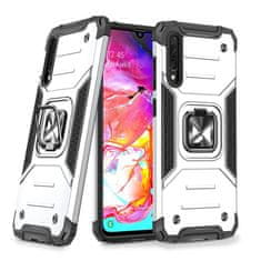 WOZINSKY Puzdro Wozinsky Ring armor pre Samsung Galaxy A70 - Strieborná KP10517