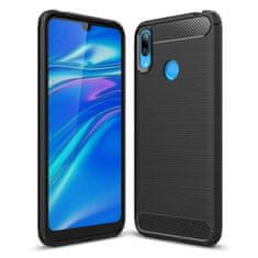 IZMAEL Carbon Shield TPU puzdro pre Huawei Y7 2019/Y7 Prime 2019 - Čierna KP10689