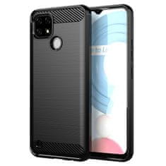 IZMAEL Carbon Shield TPU puzdro pre Realme C21 - Čierna KP10687