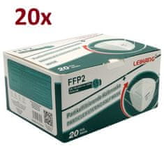 IZMAEL 20x Rúško Respirátor FFP2 LEIKANG-Biela KP11052