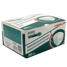 IZMAEL 20x Rúško Respirátor FFP2 LEIKANG-Biela KP11052