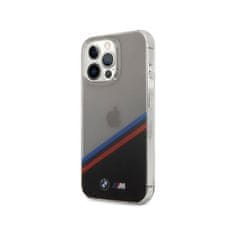 Bmw M Tricolor priesvitný kryt pre iPhone 13 Pro - Čierna KP14882