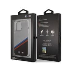 Bmw M Tricolor priesvitný kryt pre iPhone 13 Pro - Čierna KP14882