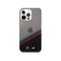 Bmw M Tricolor priesvitný kryt pre iPhone 13 Pro - Čierna KP14882