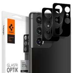 Spigen 2x Temperované sklo na kameru Spigen - Samsung Galaxy S21 Ultra 5G - Transparentná KP14915