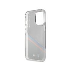 Bmw M Tricolor priesvitný kryt pre iPhone 13 Pro - Čierna KP14882