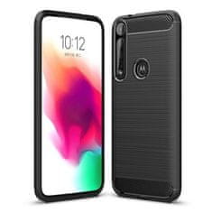 IZMAEL Carbon Shield TPU puzdro pre Motorola One Macro - Čierna KP15630