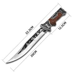 IZMAEL Outdoorový skladací nôž A3190-Hnedá KP18130