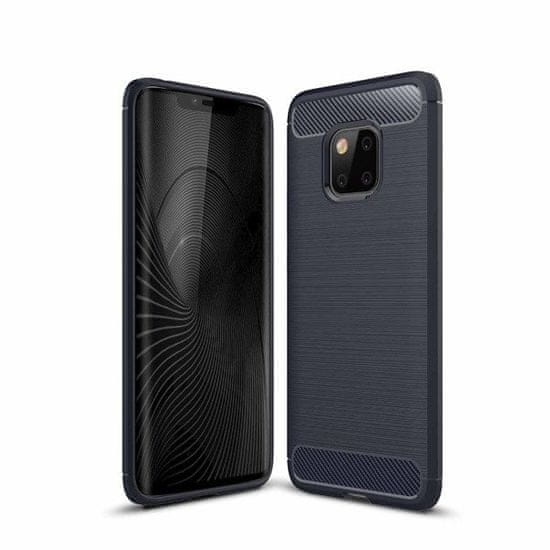 IZMAEL Carbon Shield TPU puzdro pre Huawei Mate 20 Pro - Tmavo Modrá KP19429