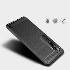 IZMAEL Carbon Shield TPU puzdro pre Xiaomi Mi Note 10/Mi Note 10 Pro - Čierna KP19378