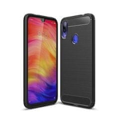 IZMAEL Carbon Shield TPU puzdro pre Xiaomi Redmi 7 - Čierna KP19392