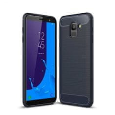 IZMAEL Carbon Shield TPU puzdro pre Samsung Galaxy J6 2018 - Tmavo Modrá KP19482