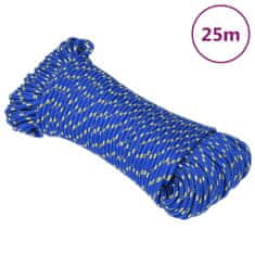 Vidaxl Lodné lano modré 3 mm 25 m polypropylén