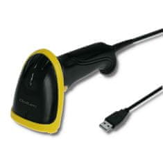 Qoltec Laserový skener čiarových kódov 1D | USB