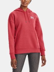 Under Armour Mikina Essential Fleece Hoodie-RED XS