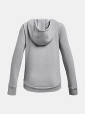 Under Armour Mikina Rival Fleece LU FZ Hoodie-GRY YXS