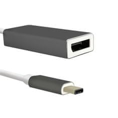 Qoltec Adaptér USB 3.1 typ C samec | DisplayPort samica