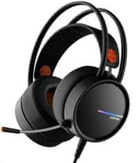 Canyon Herný headset Interceptor GH-8A, LED, PC/PS4/Xbox one, Deep bass, kábel 2m, USB + 2x3, 5F TRS jack + rozbočovač