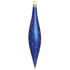 Decor By Glassor Vianočná raketa modrá