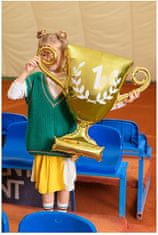 Fóliový balónik víťazný pohár - zlatý - 64 cm