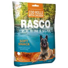 RASCO PREMIUM Pochoutka tresčí rolky obalené kuřecím masem 230 g