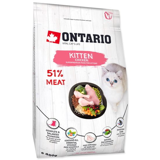 Ontario Kitten Chicken 0,4 kg