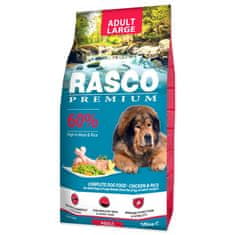 RASCO PREMIUM Granule Adult Large kuře s rýží 15 kg