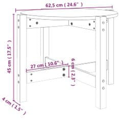 Vidaxl Konferenčný stolík medovo-hnedý Ø 62,5x45 cm borovicový masív
