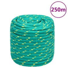 Vidaxl Lodné lano zelené 16 mm 250 m polypropylén