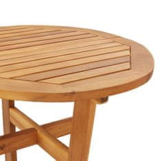 Petromila vidaXL Záhradný barový stôl Ø60x105 akáciové masívne drevo