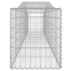 Vidaxl Oblúkový gabionový kôš 8 ks 400x50x60/80 cm pozinkované železo