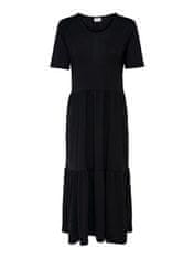 Jacqueline de Yong Dámske šaty JDYDALILA Loose Fit 15195291 Black (Veľkosť XS)
