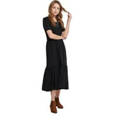 Jacqueline de Yong Dámske šaty JDYDALILA Loose Fit 15195291 Black (Veľkosť XS)