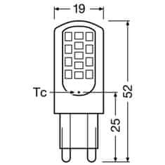 Osram LED žiarovka G9 capsule 4,2W = 40W 470lm 4000K Neutrálna biela 300°