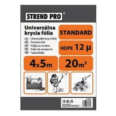 Strend Pro Fólia zakrývacia 4x5m, 12um STANDARD