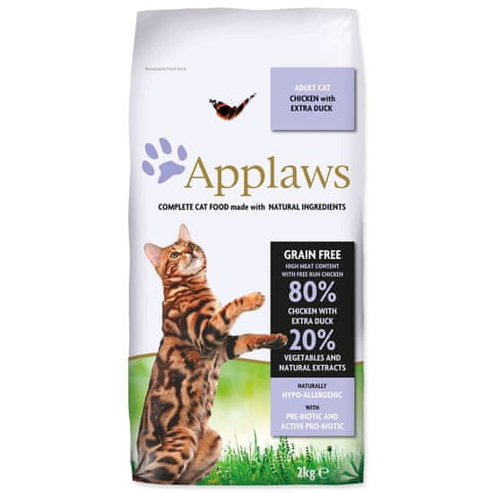 Applaws Dry Cat Chicken with Duck - Balení 2 kg