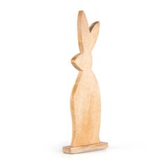 Homla Dekoratívny drevený zajac TOBY 70x25 cm