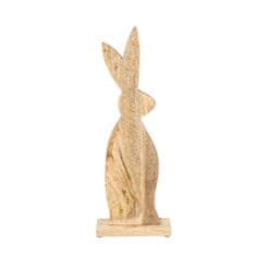Homla Dekoratívny drevený zajac TOBY 55x20 cm