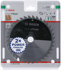 shumee PÍLA BOSCH STANDARD DREVO ACCU 165x20x36z