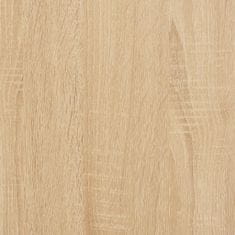 Vidaxl Komoda dub sonoma 34,5x34x90 cm spracované drevo