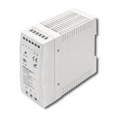 Qoltec Napájací zdroj na DIN lištu | 60W | 12V | 5A | Biely | Slim