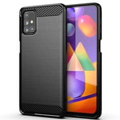 FORCELL Obal / kryt pre Samsung Galaxy M31s čierny - Forcell CARBON